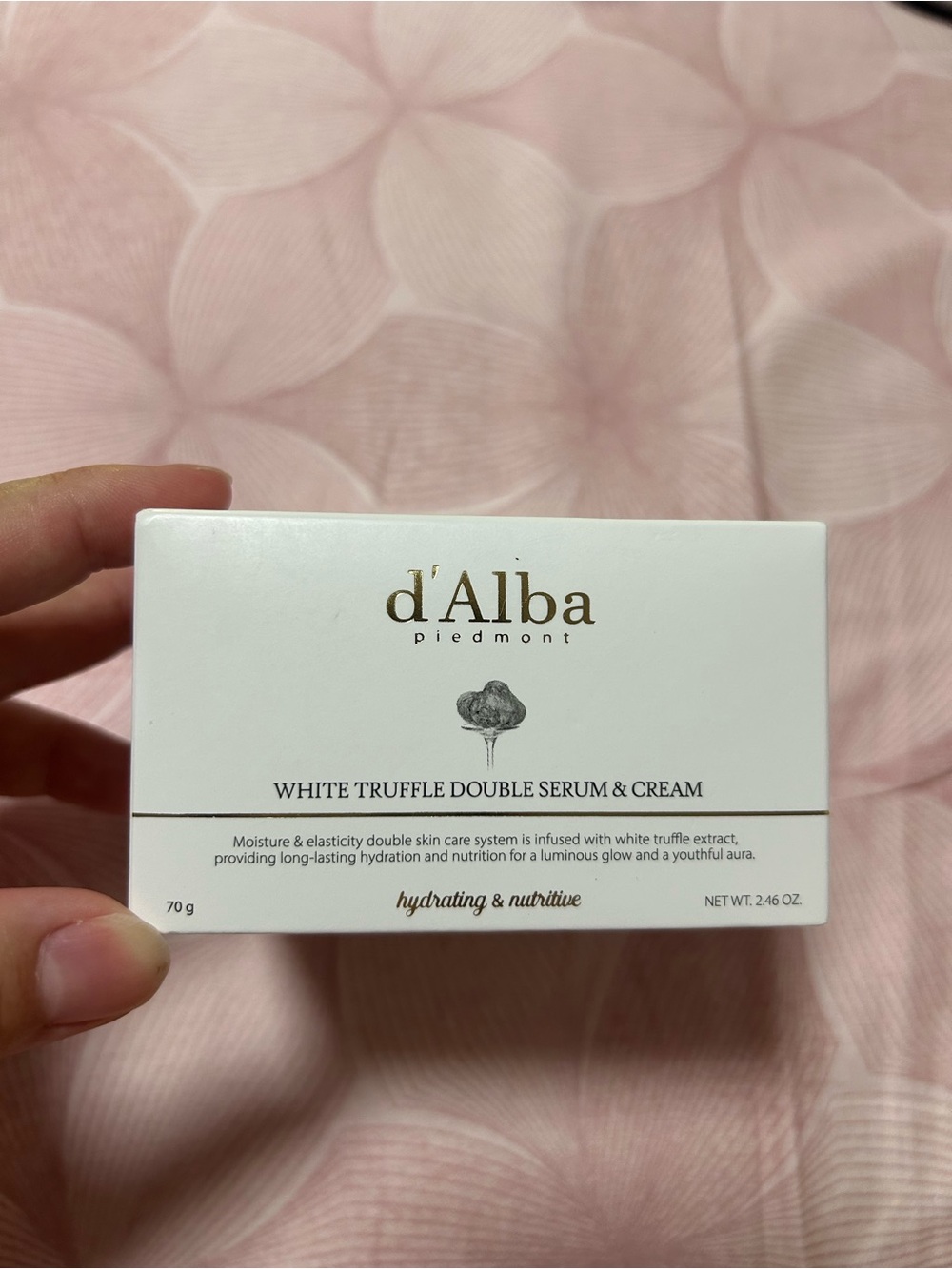 d'Alba White Truffle Double Serum & Cream - White with Gold Accent